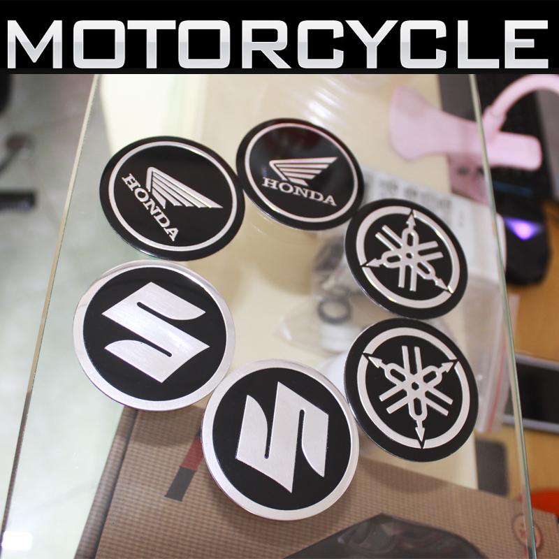 Bộ 2 Logo Tròn Honda nhôm Dán keo 3M