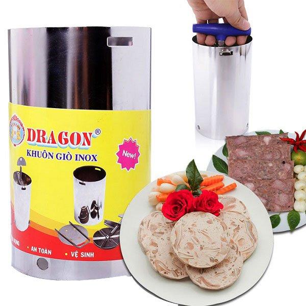 [HCM]Khuôn làm giò chả Inox Dragon (loại 0.5 Kg)
