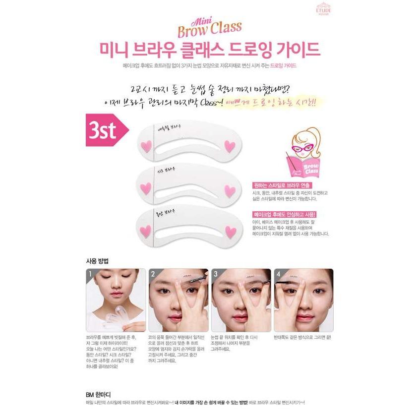 Khuôn kẻ chân mày 3 dáng cực đẹp