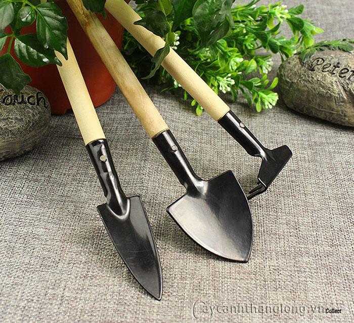 Bộ dụng cụ làm vườn mini (1 bộ gồm  xẻng xúc cào) - LV106