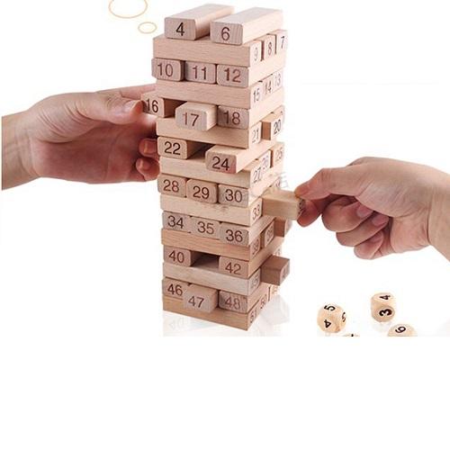 Bộ đồ chơi rút gỗ số cỡ đại
