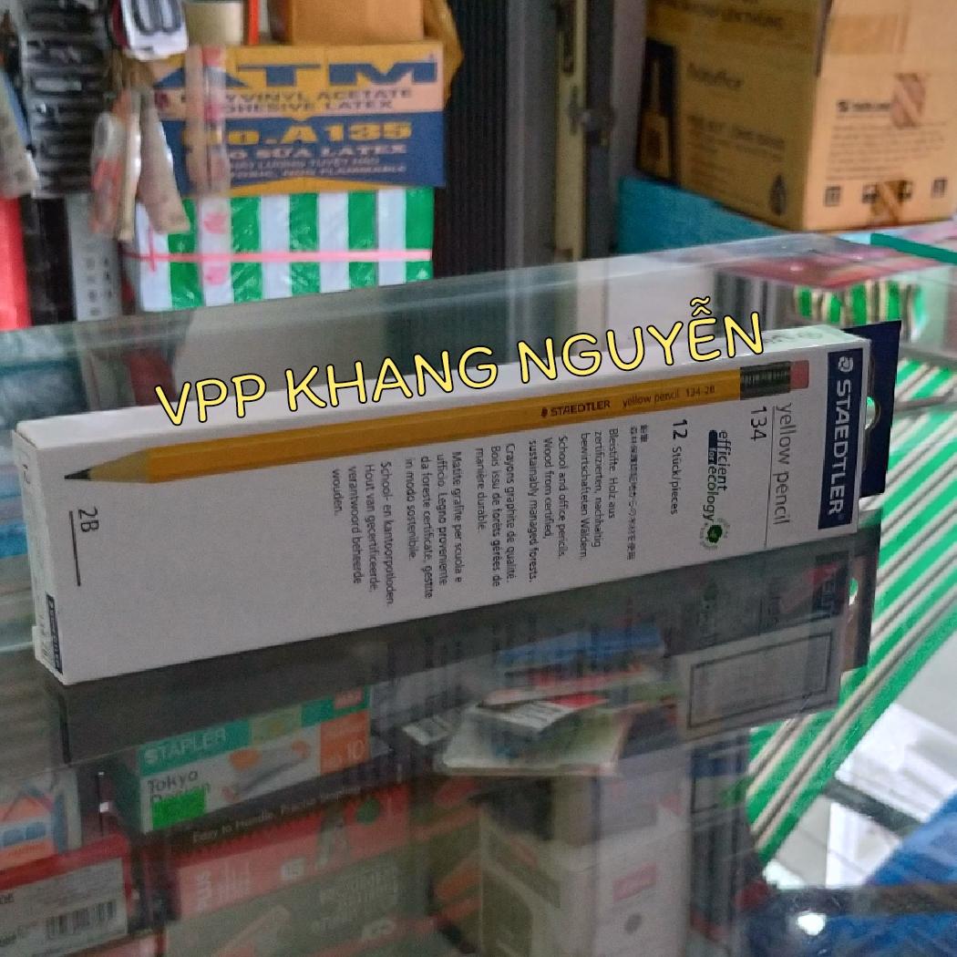 Bút chì 2B Có Gôm Staedtler 134 Hộp 12 Bút