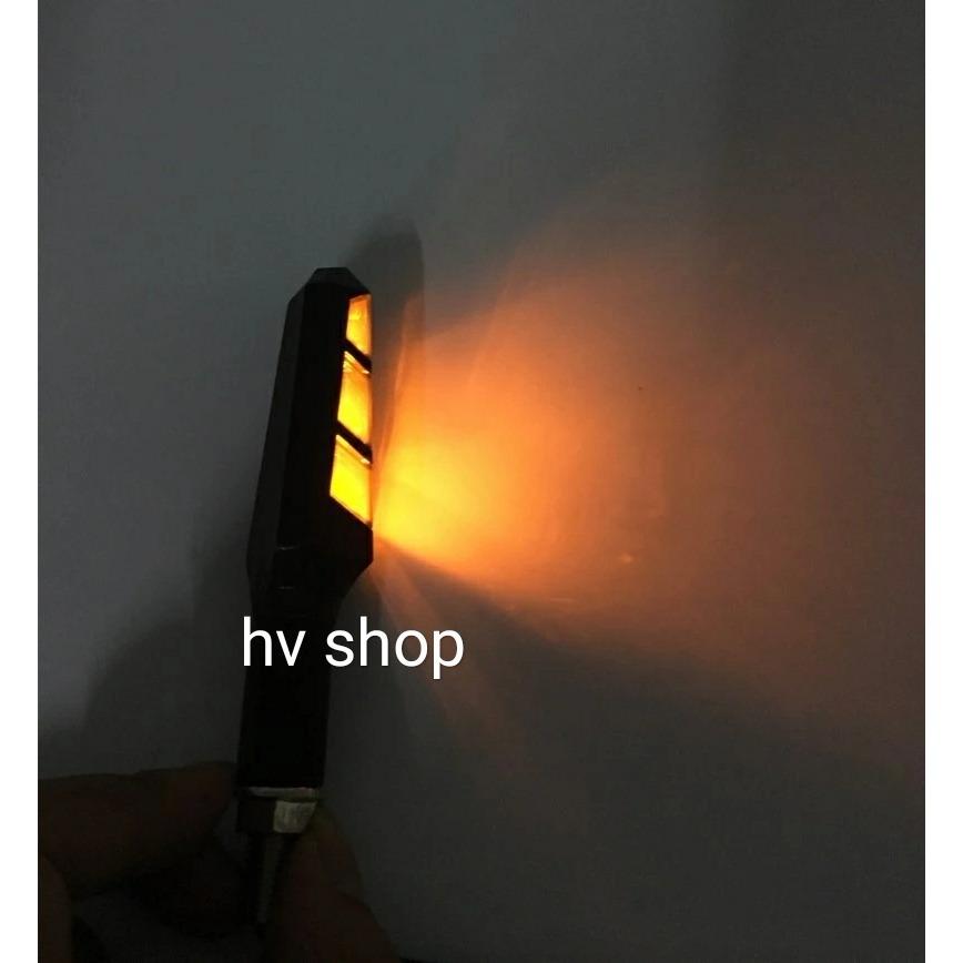 xinhan xe may Bộ 2 Đèn Xi Nhan Xe Máy HV1 ( sáng đỏ ) ( 1 cặp )