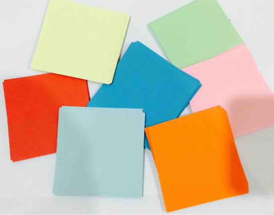 1000 giấy gấp hạc 4*4 cm