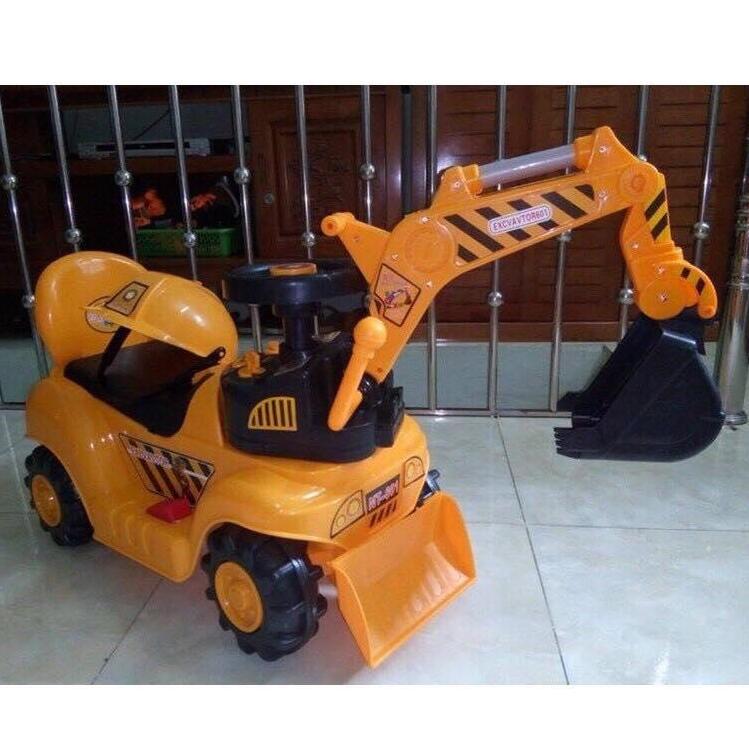 Xe cần cẩu điện cho bé loại chạy ắc quy điện
