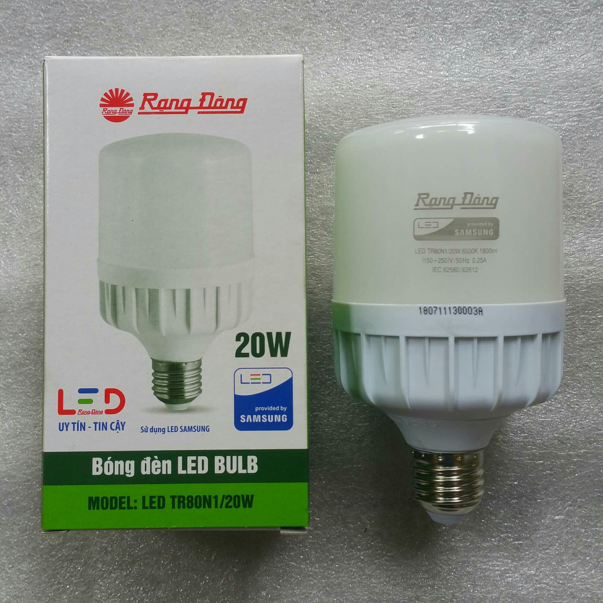 Bóng đèn led trụ 20 W RẠNG ĐÔNG
