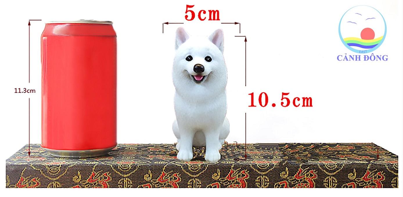 CHÓ SAMOYED TRẮNG TƯỢNG MÔ HÌNH ĐẸP