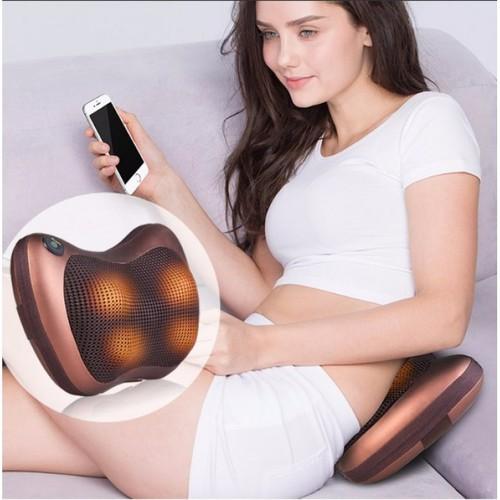 Gối massage hồng ngoại 8 bi