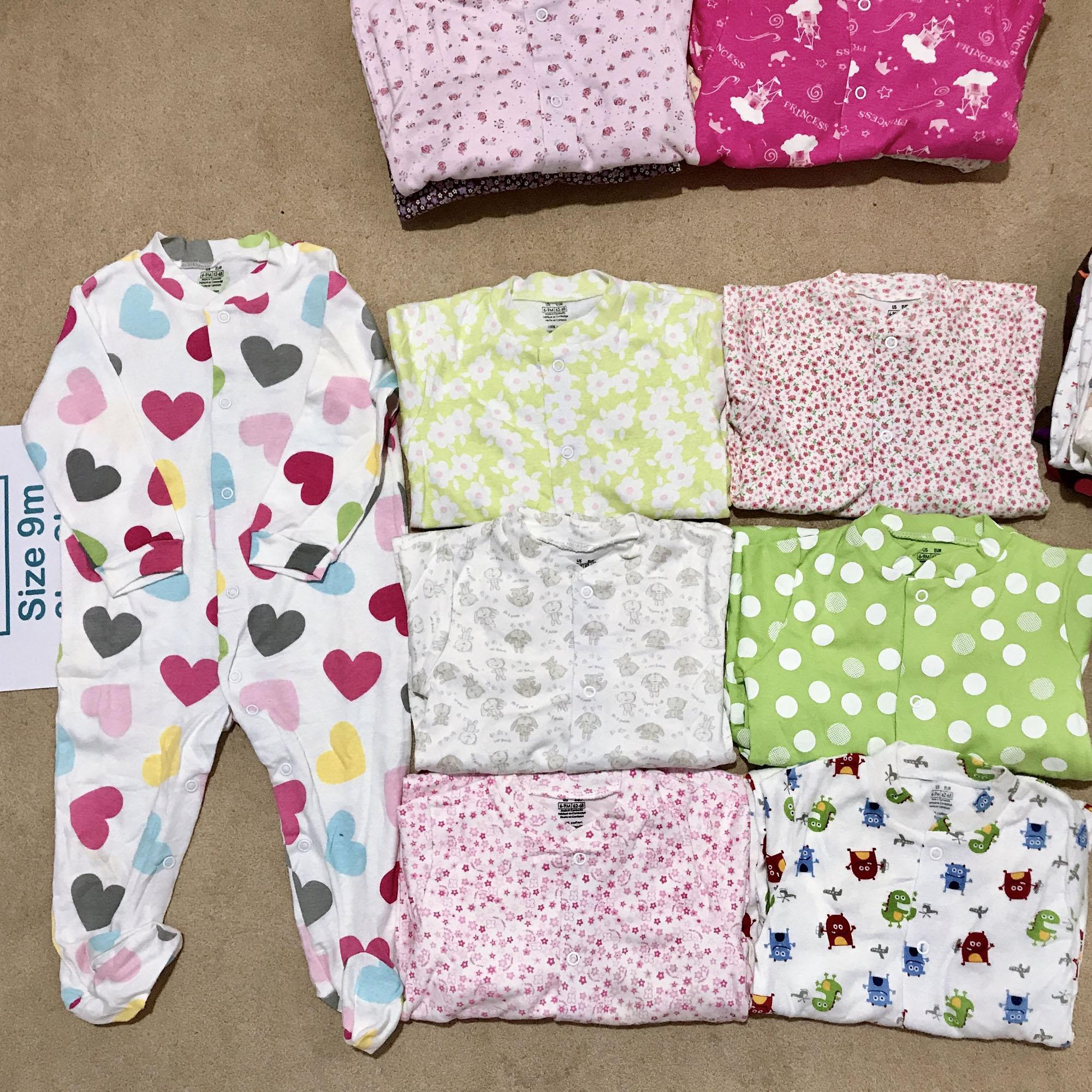 Combo 3 Bodysuit liền vớ Geogre cho BÉ GÁI 3-9M (giao ngẫu nhiên)