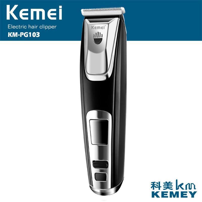 Tông đơ cắt tóc Kemei PG-103 dùng pin sạc siêu bền (Đen phối trắng) giá rẻ