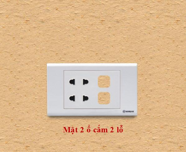 Mặt 2 ổ Cắm 2 Chấu 2lỗ Sino