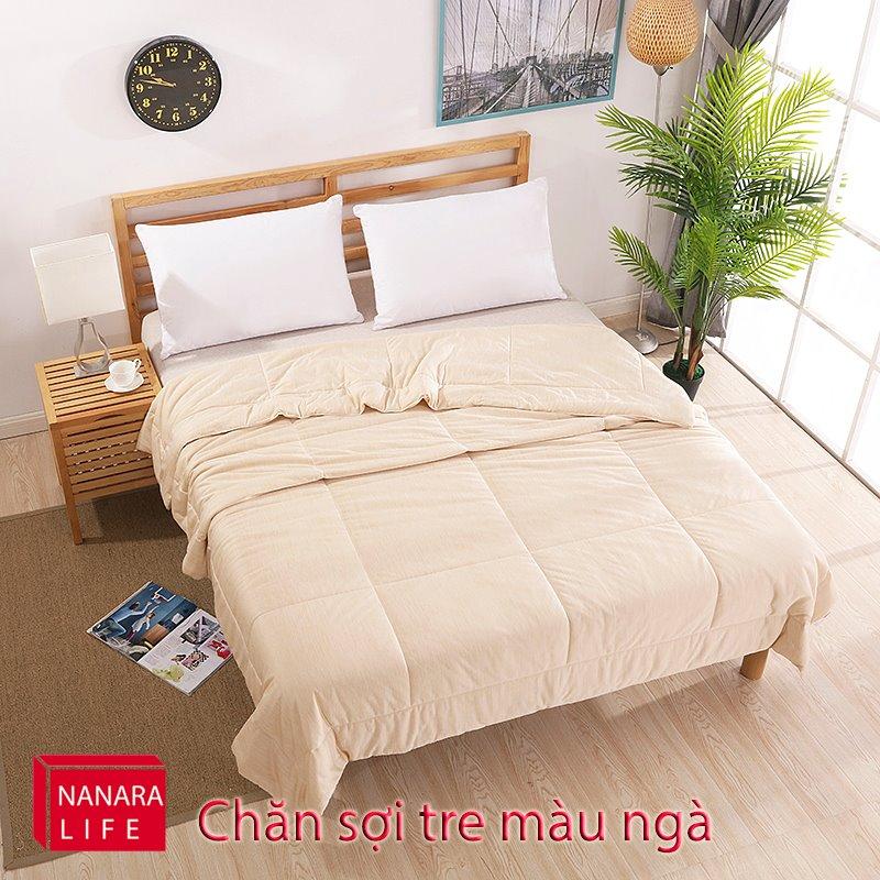 Chăn lạnh sợi tre đơn sắc Nanara Life - Nhật Bản 200x230 (Xanh ngọc)