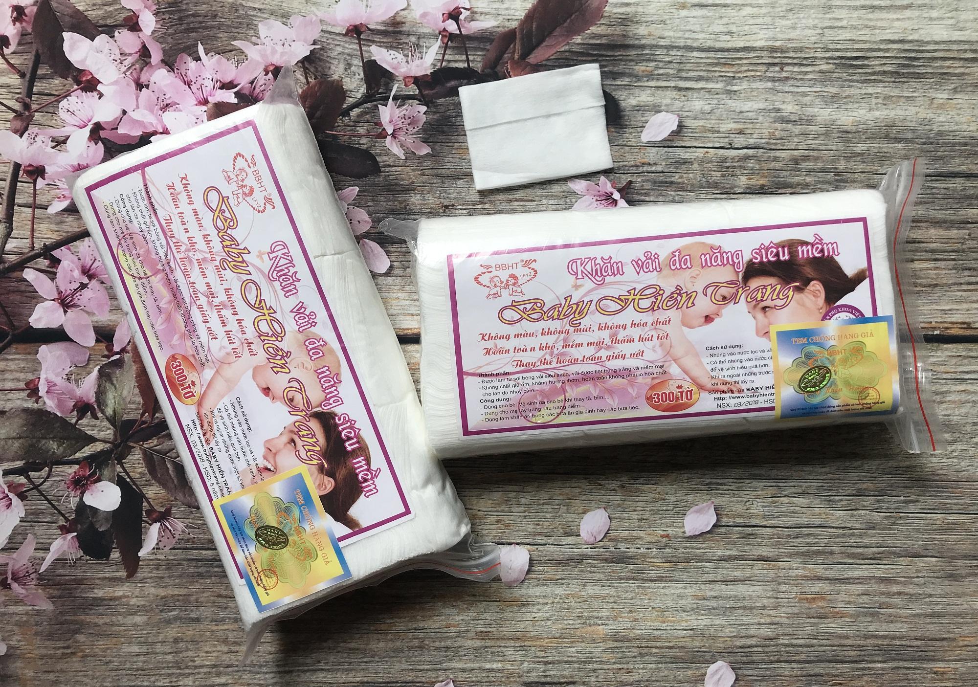 Khăn vải khô đa năng siêu mềm Hiền Trang ( 220g/ 01 gói)