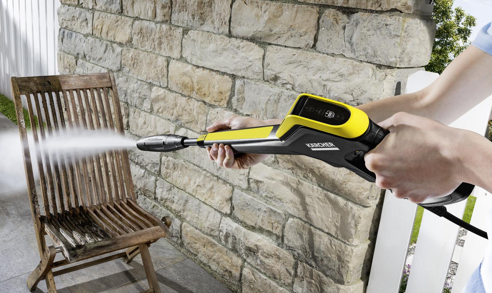 Máy phun rửa áp lực cao Karcher, K 4 Full Control và phụ kiện + Đầu phun tạo bọt FJ6