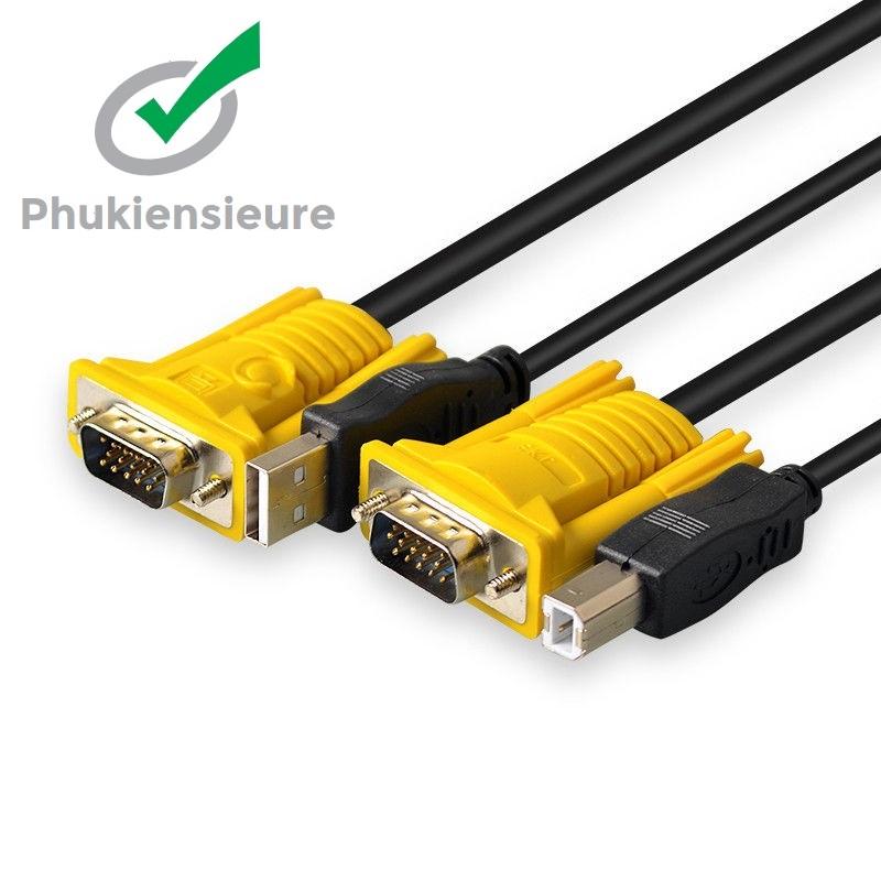Cáp KVM USB 1.5M - Chất lượng cao