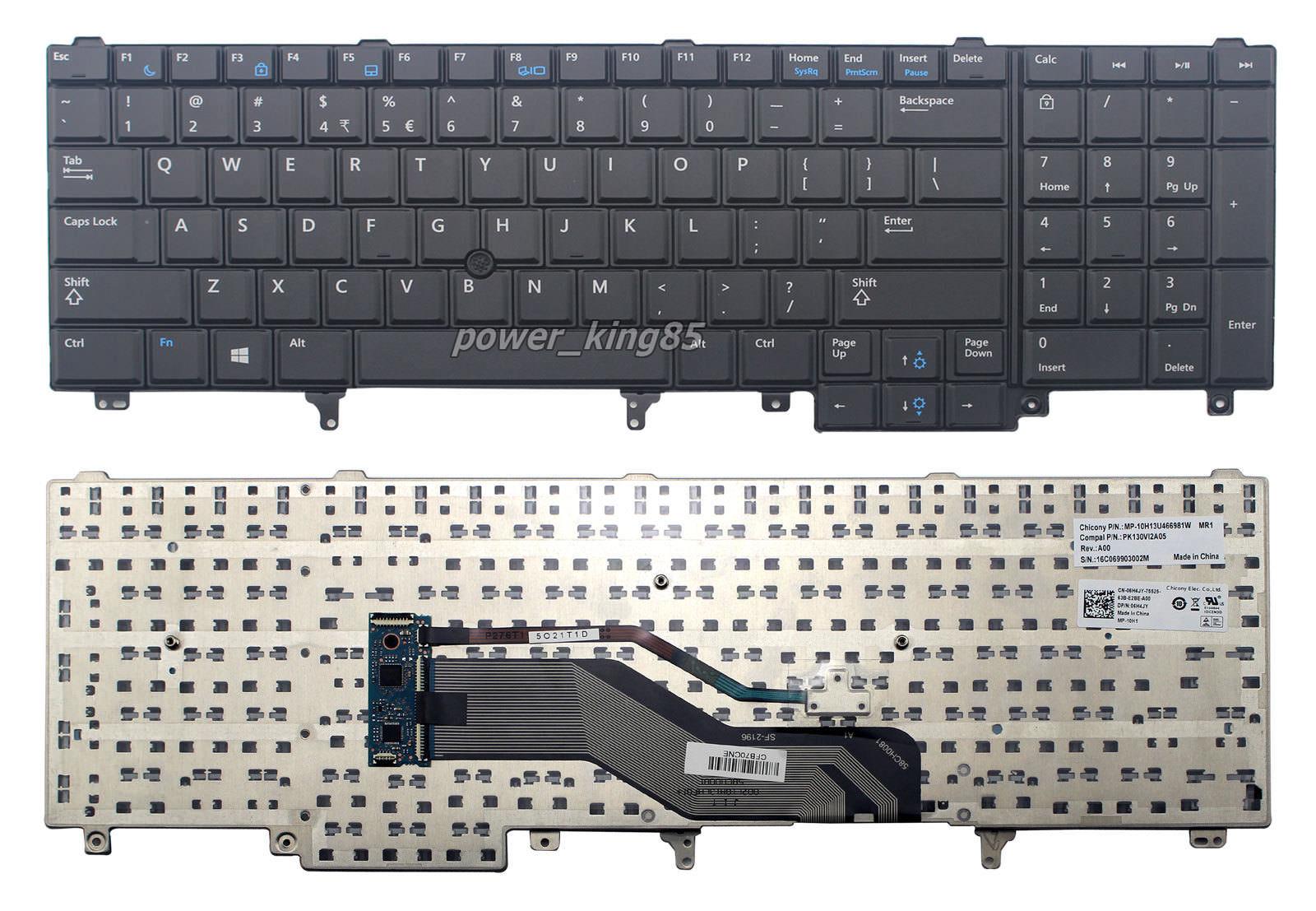 Bàn phím laptop Dell Latitude E6520 E6530 E6540 E5520 E5530 M4600 M6600 M4800 M6800 M6700 M4700 không đèn