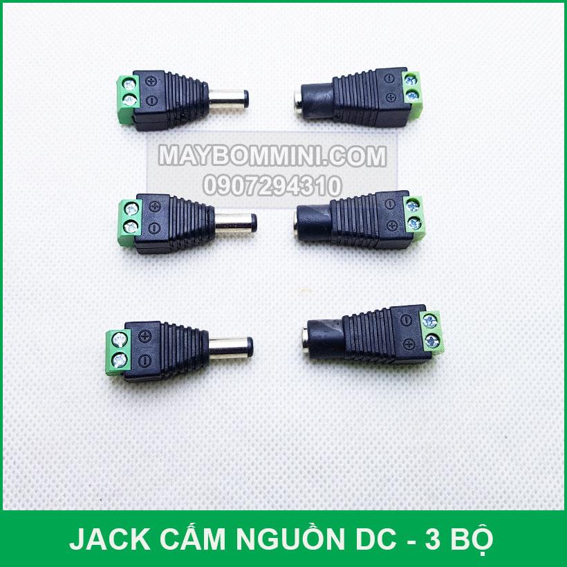 [HCM]Jack cấm nguồn điện DC đực cái - 3 bộ đưc cái
