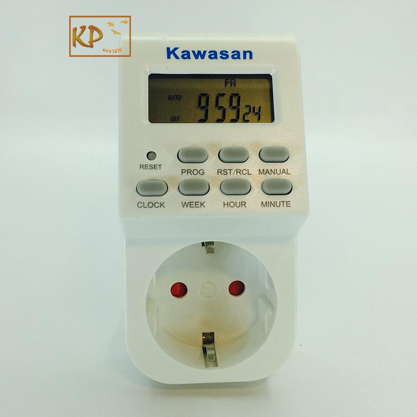 Công tắc thời gian, ổ cắm hẹn giờ ký thuật số chuẩn phút kawa TGE2B