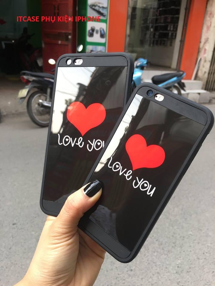 ỐP TRÁI TIM TRÁNG GƯƠNG CHO IPHONE