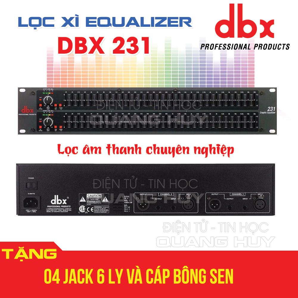 Lọc âm Equalizer DBX 231 tặng kèm jack chuyển - Nguồn xuyến đồng