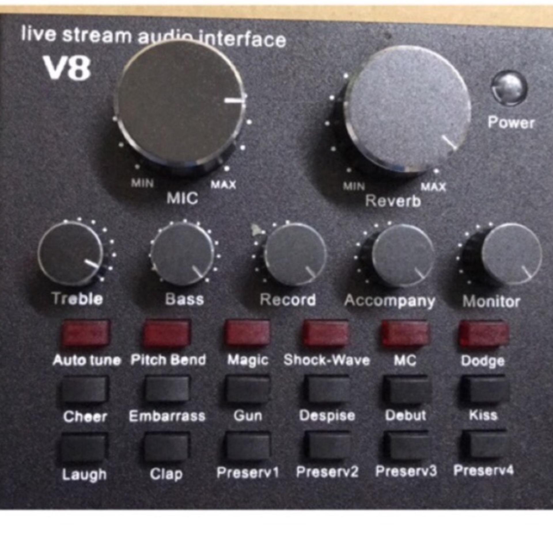 Combo sound v8 và mic bm800