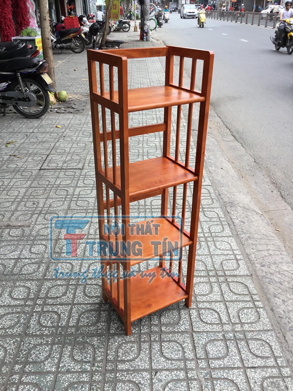 [HCM]kệ sách gỗ 4 tầng ngang 40
