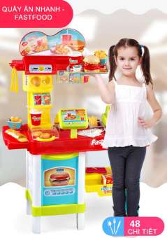 quầy đồ ăn nhanh và đồ ăn sáng bằng nhựa cao cấp cho bé
