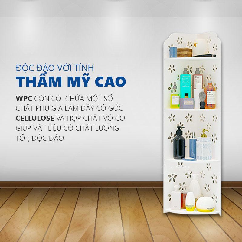 Kệ góc 4 tầng hoa đơn - 9639