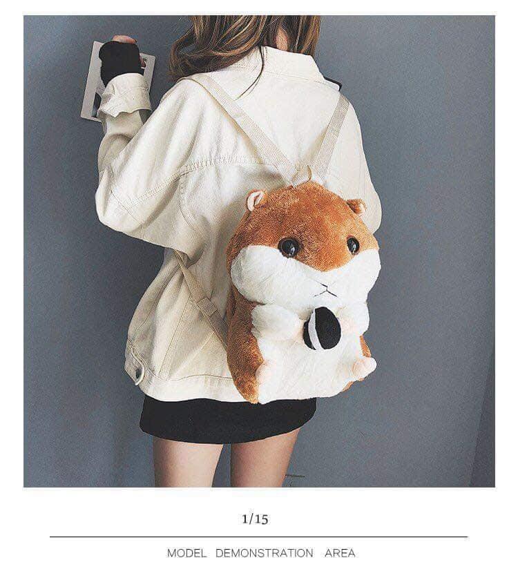 balo nữ bông hình sóc nhí