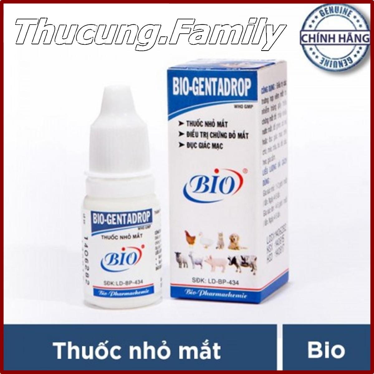COMBO 2 chai thuốc nhỏ mắt Chó Mèo. BIO-GENTADROP