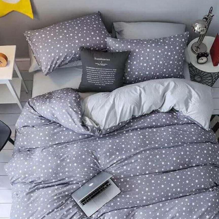 [ MIỄN PHÍ VẬN CHUYỂN ]-Bộ chăn ga gối đũi nhập ngàn sao.