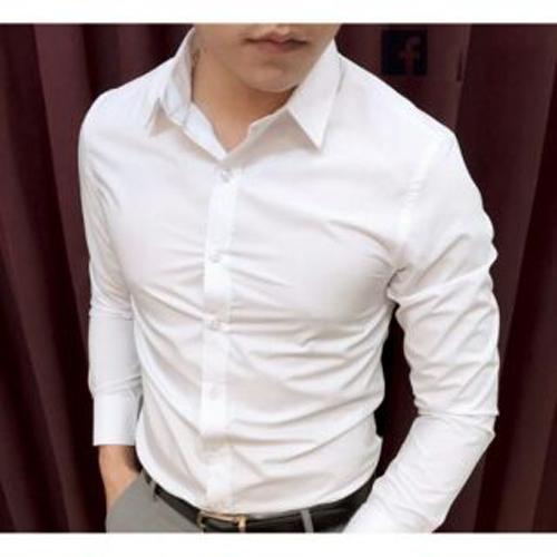 Áo Sơ Mi Nam Công Sở Hàn Quốc (Màu Trắng)