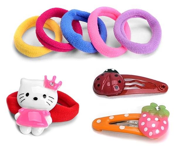 Bộ phụ kiện tóc trẻ em mèo Kitty