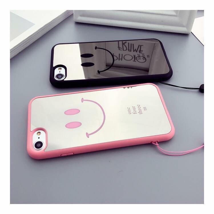 ỐP ĐÔI MẶT CƯỜI TRÁNG GƯƠNG IPHONE