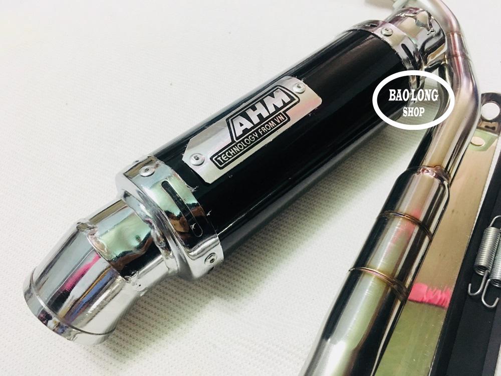 Pô AHM full cổ dành cho Sirius 110cc,Jupiter (màu Đen)