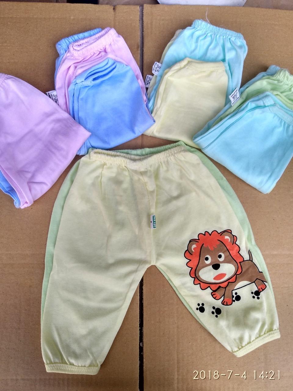 Combo 10 quần dài sơ sinh cho bé (5 quần size 1 + 5 quần size 2)