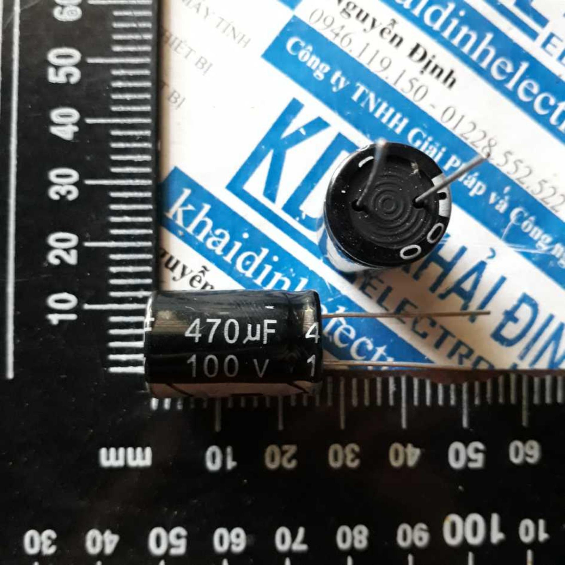 5 TỤ HÓA, TỤ PHÂN CỰC 470UF 100V 16x25mm kde2890