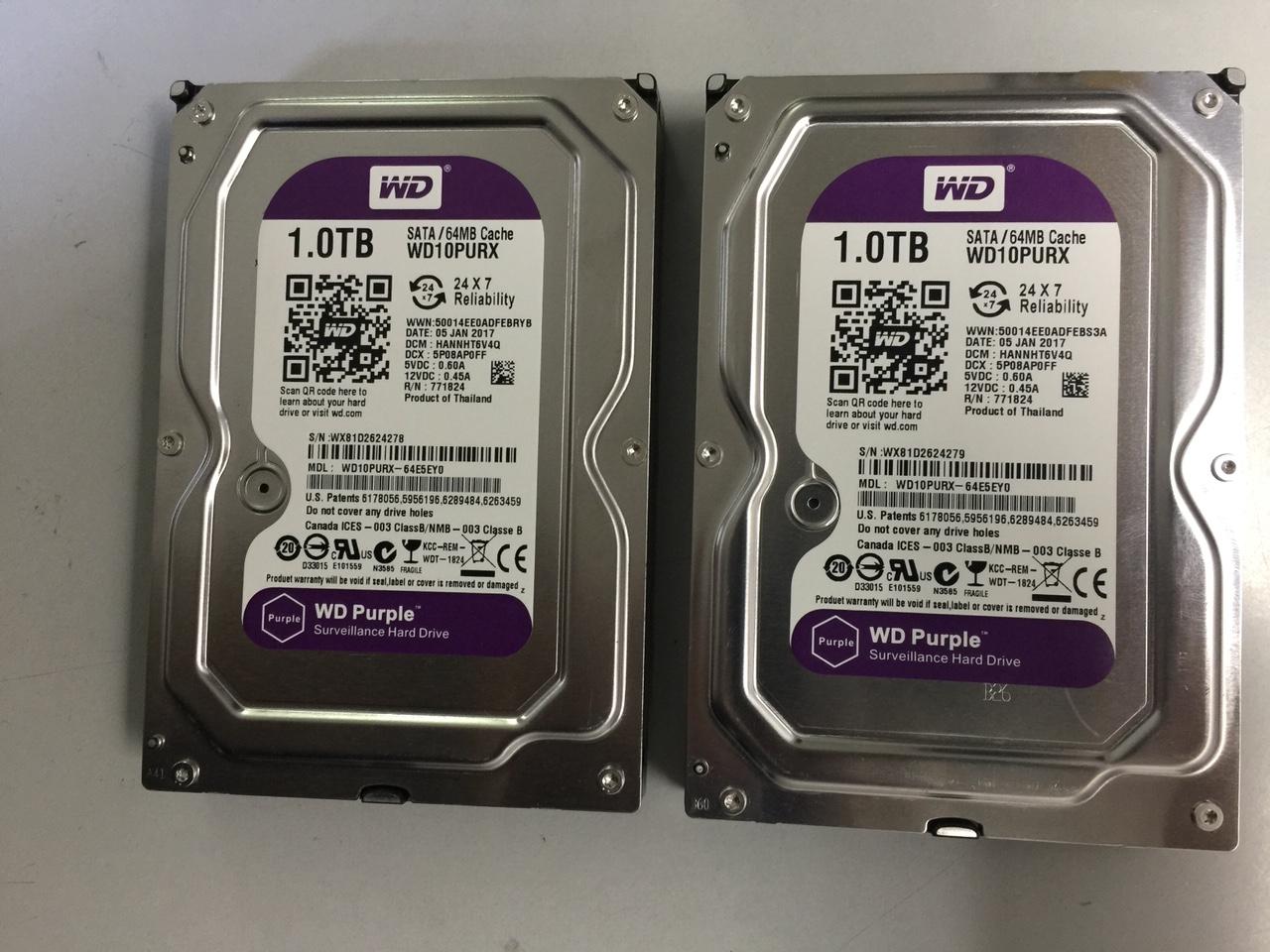 Ổ cứng HDD WD camera 1TB tím mới