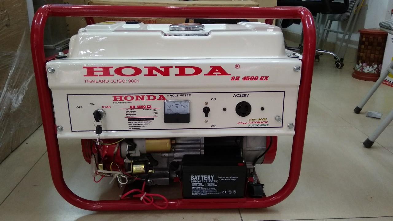 Máy phát điện Honda Thái Lan sh 4500EX chạy xăng,đề nổ