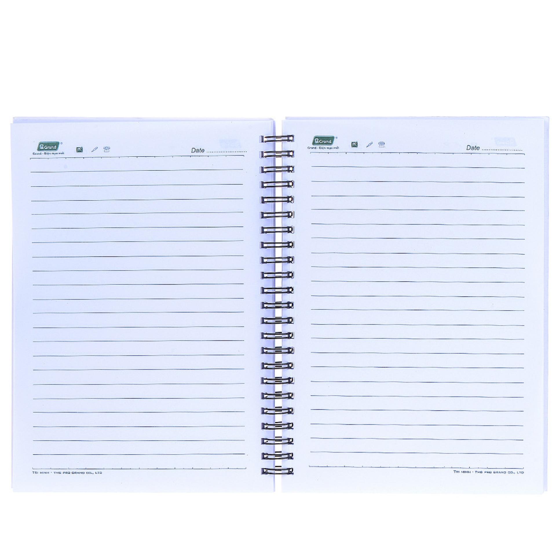 [HCM]SỔ LÒ XO A5 PGRAND DÀY (14.8CM X 21CM)