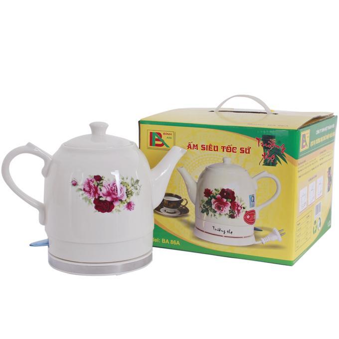 Ấm đun siêu tốc sứ Trường Thọ BA 86A 1.2L