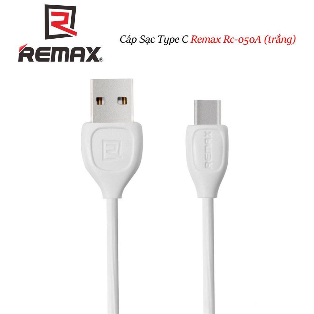 [HCM]Cáp Sạc Type C Remax Rc-050A (trắng) - Hãng Phân Phối Chính Thức