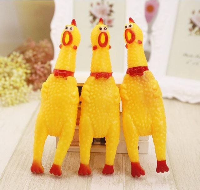 [HCM]Đồ chơi gà bóp la hét - Gà 32cm