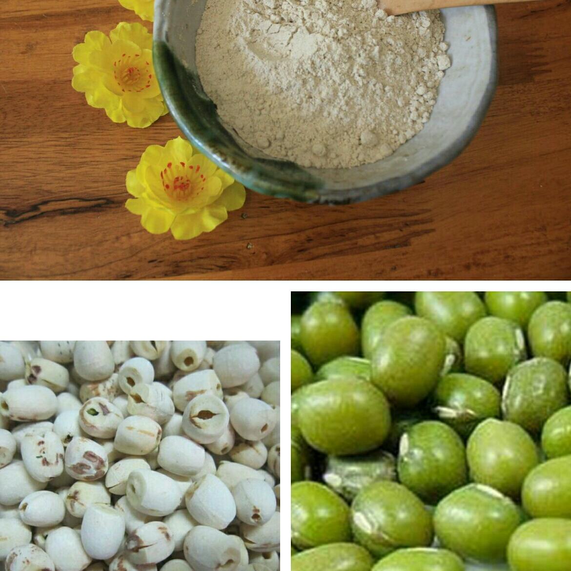 Bột đỗ xanh hạt sen 1kg.