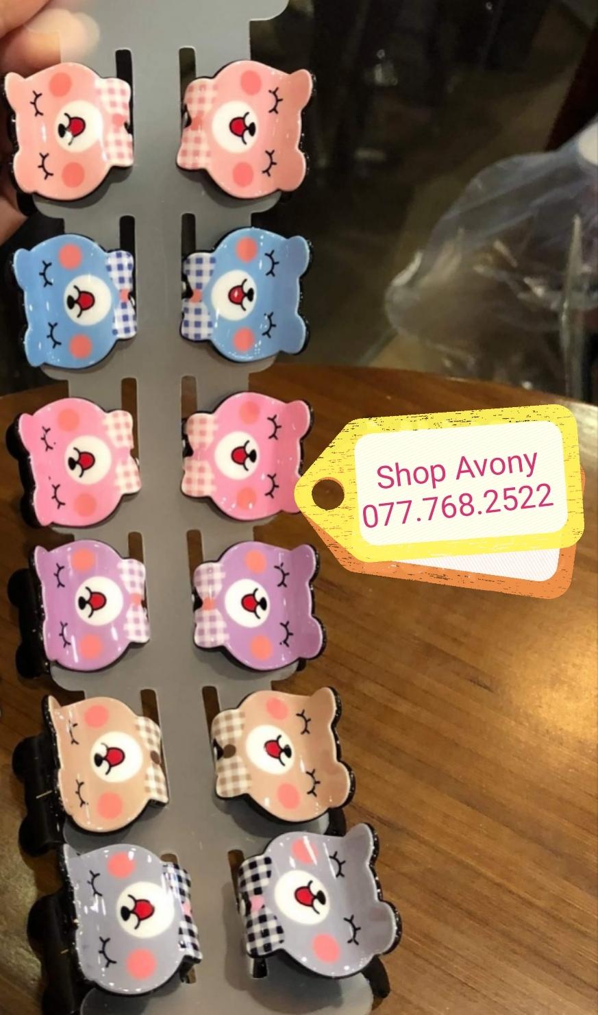[HCM]Kẹp tóc mái Kẹp tóc đỉnh hoạt hình dễ thương