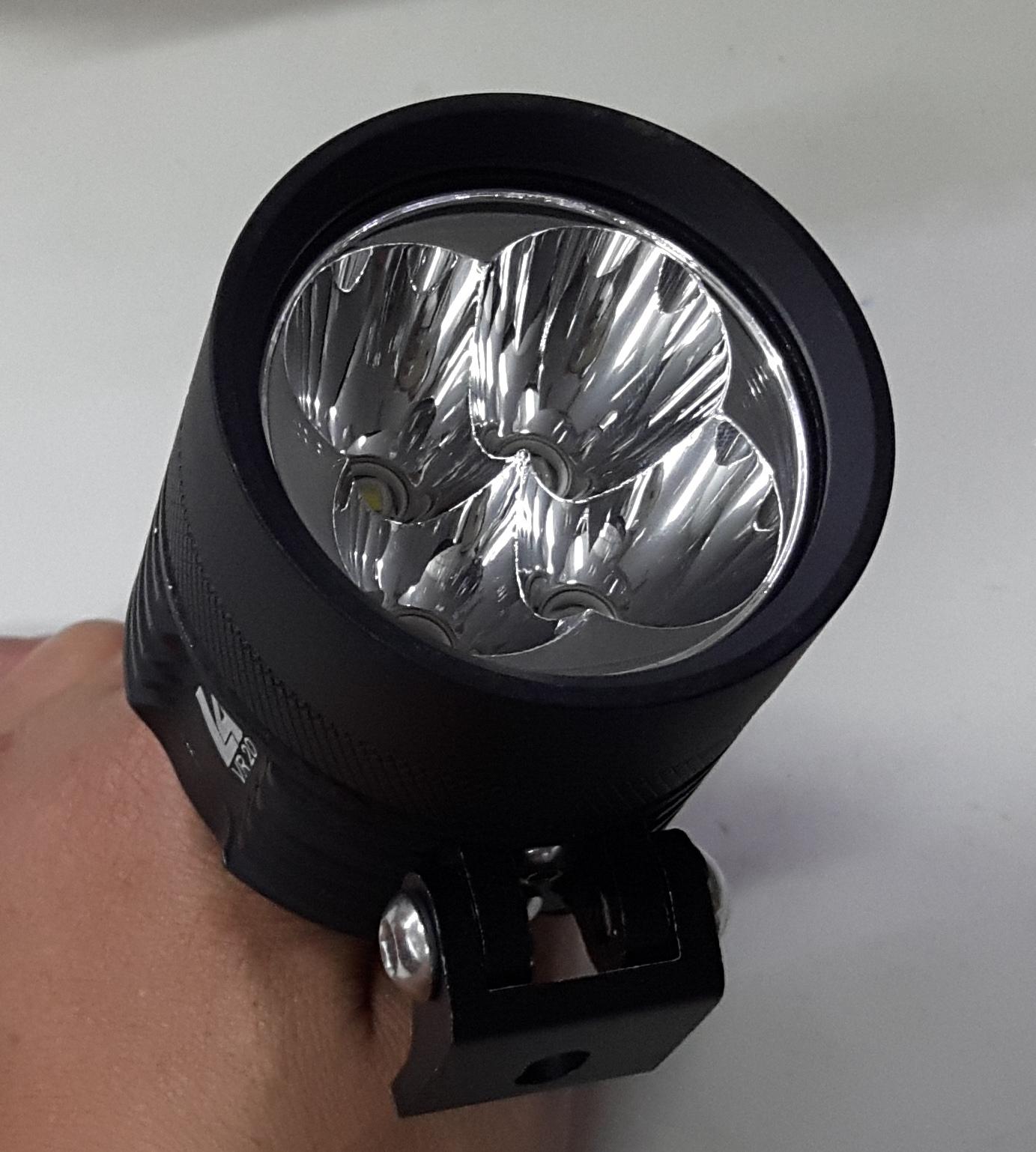 Đèn pha Led trợ sáng L4x + Tặng công tắc tròn ON OFF - Test ánh sáng thật. - Phụ Tùng Bosch Chính Hãng