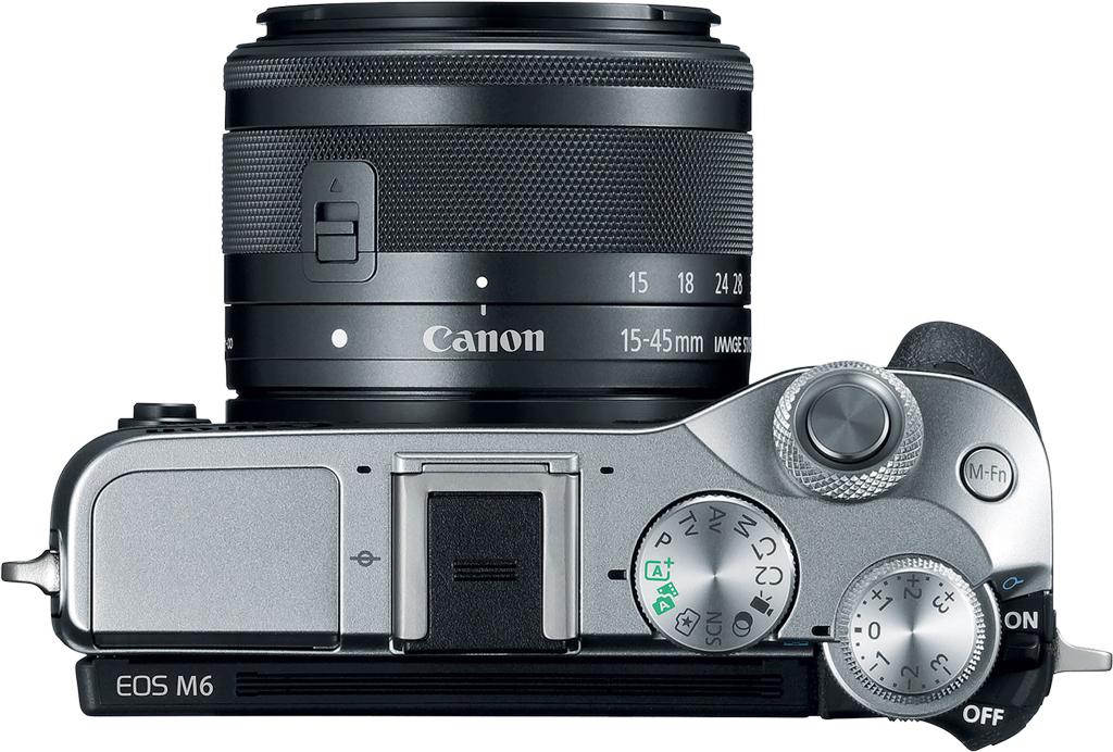 [Trả góp 0%]MÁY ẢNH CANON EOS M6 + LENS KIT 15-45MM - Bạc (Lê Bảo Minh)