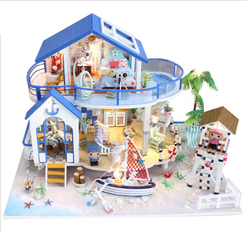 Mô hình nhà gỗ DIY Biệt thự bờ biển 2