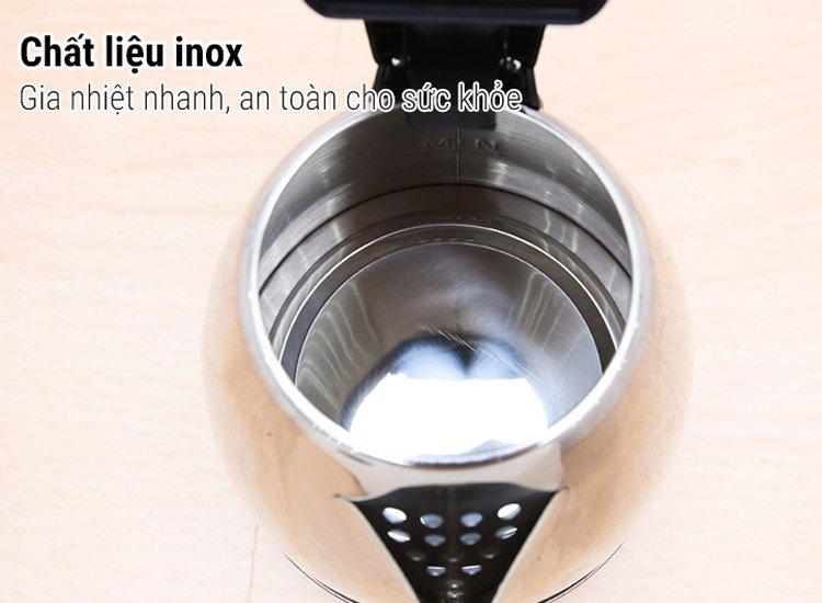 Bình siêu tốc Korea King KKT-618BS 1,7 1850W ( Màu Bạc)