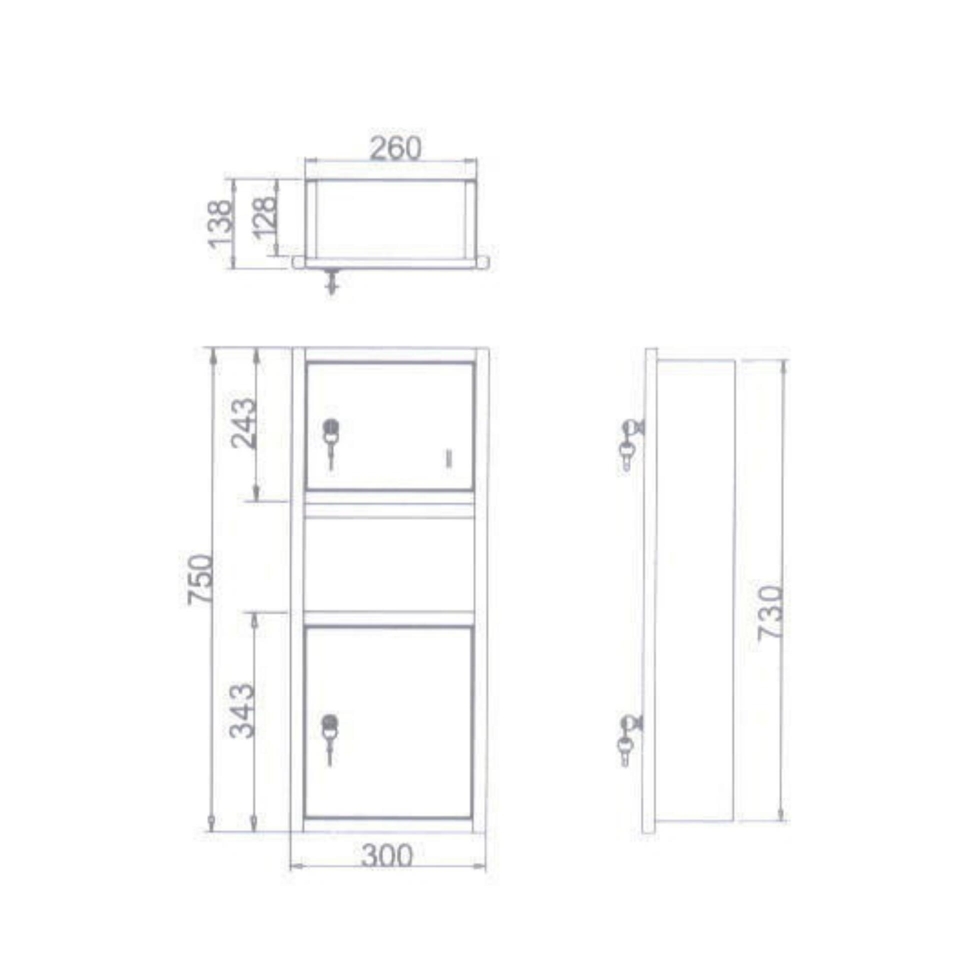 Hộp giấy treo tường - inox sus 304 atmor model: td-8333s